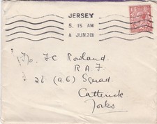 GB Jersey 1928 Farewell 5 Page Love Letter to Flying Officer at Catterick