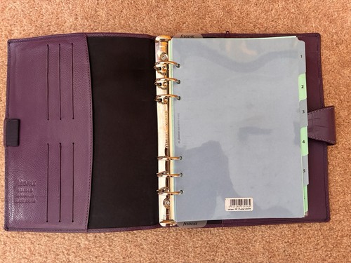 Filofax italian deluxe - deluxe, leather