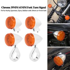 4x Chrome Front Rear LED Turn