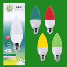 2x 3W LED Coloured ES E27