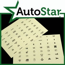 84 X Fuse Box / Switch Stickers Labels Decal Instrument Board Car Boat Panel