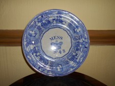 antique royal navy mess plate