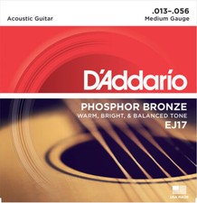 D'Addario EJ17 Phosphor Bronze Acoustic Guitar Strings Medium 13-56