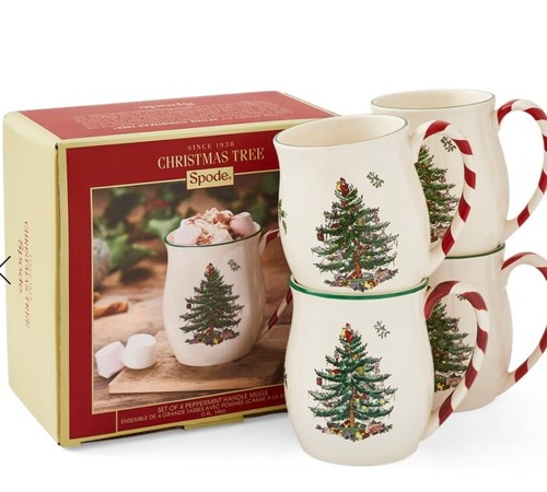 Spode christmas tree set 4 - spode,