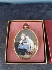 Boxed Miniature world of peter bates Sympathy wall hanging brass 