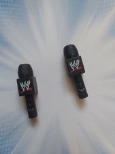 2x MICROPHONES ACCESSORY WWE WRESTLING FIGURE MATTEL or JAKKS