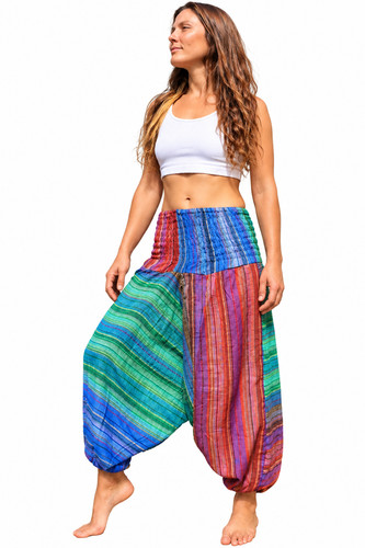 Women rainbow harem - rainbow,