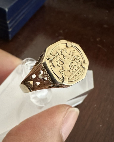 Vintage 9ct gold saint george - 9ct,