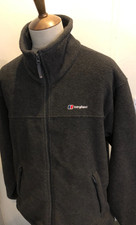 MEN'S BERGHAUS FLEECE JACKET SIZE LARGE GREY