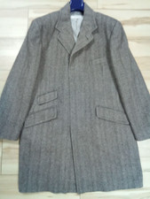 Men's BNWOT Rocha John Rocha Wool Mix Overcoat Chest Size 45" - 48" Herringbone