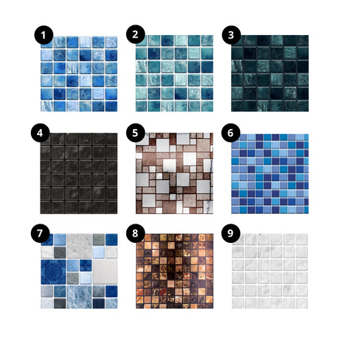 24x mosaic tile - 24x, stickers