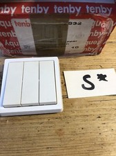 Tenby/LEGRAND 7832 Glacier Clipper Switch 3gang 2way. New Old Stock