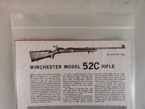 Winchester model 52c rifle - winchester,