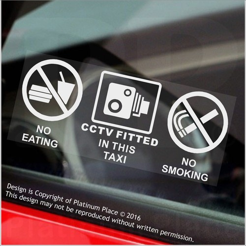 Warning stickers cctv - x,