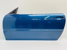 BMW E46 Coupe Cabrio Passenger Side Left Bare Door Panel Topas Blue 364 #079
