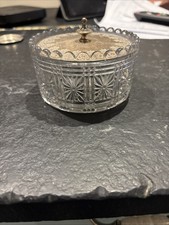 Sugar Bowl with Silver plate