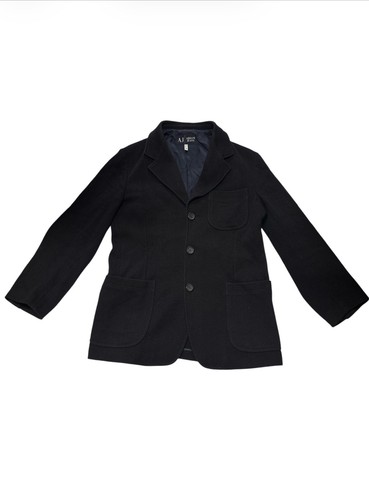 Armani jeans men navy wool - armani,