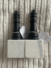 Marble Chess Book Ends
