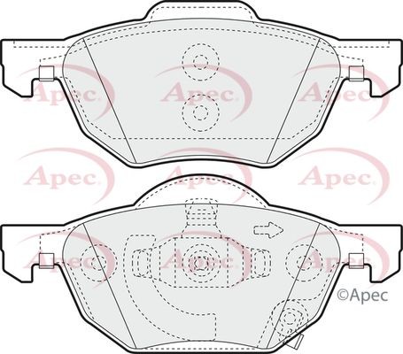 Apec front brake - brake, set