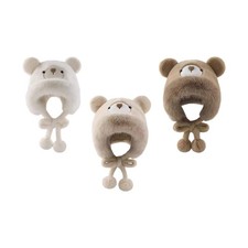 Winter hat with teddy - , bear
