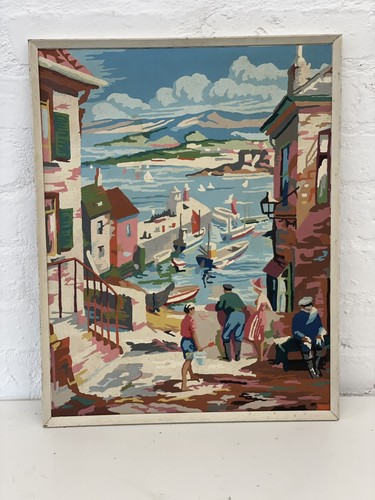 Vintage paint numbers sea - by,
