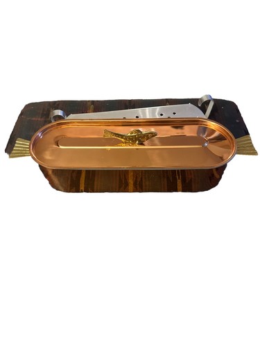 Copper brass fish poacher - brass,