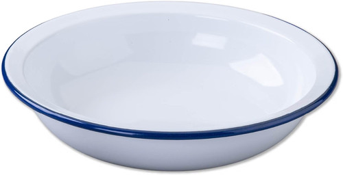 Enamel round pie dish suitable - enamel,