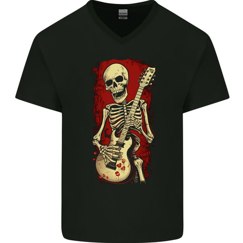 Guitar playing skeleton - guitar,