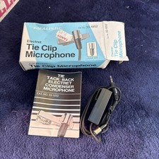 Vintage Electret Tie Clip Microphone