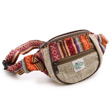 Hemp & Cotton Bum Bag – Eco-Friendly Unisex Waist Bag Made in Nepal Festival