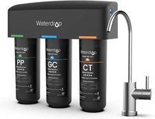 Waterdrop TSB Under Sink Water Filter System With 8-Layer Filtration in Black.