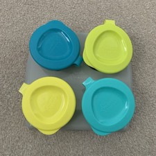 Tommee Tippee 4x Weaning Pop Up Freezer Pots And 6x30ml Boots Baby Food Pots