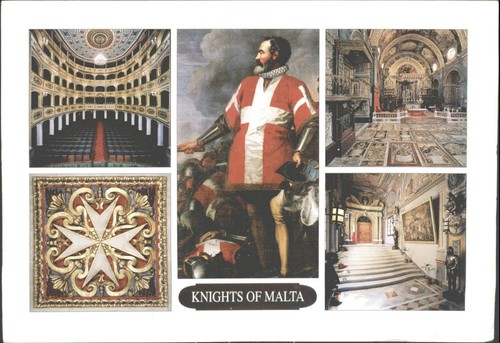 Knights malta postcard - knights,