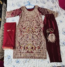 Women's Asian Wedding Party Clothes Pakistani Indian Salwar Kameez