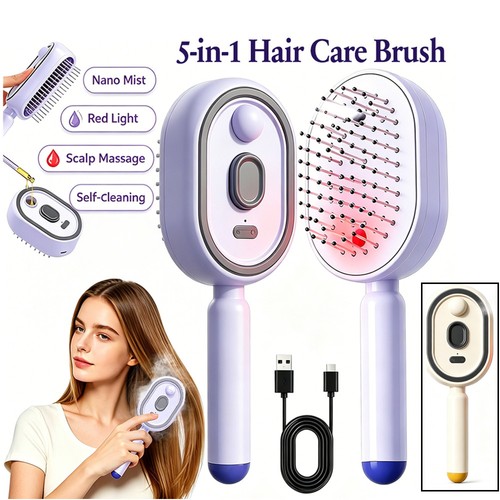 Heated scalp massage brush - heated,