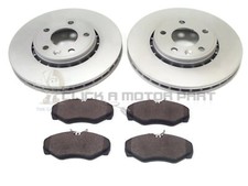 RENAULT TRAFIC 1.9 2.0 2.5 DCi  2001-2014 FRONT 2 BRAKE DISCS AND PADS SET NEW