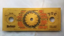 Beethoven Radio Model AD 770 Original Tuning Dial Control Panel
