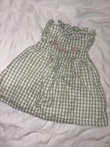 Babygirl green gingham floral - babygirl,