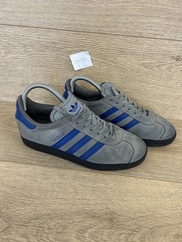 Adidas gazelle grey and - and, blue