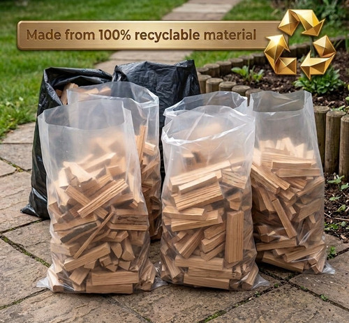 Clear rubble sacks - heavy, duty