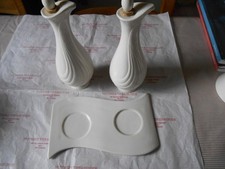 Belleek Reflect oil and vinegar set 3042 VERY RARE