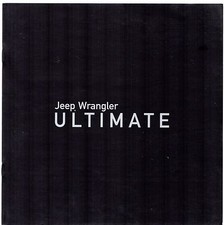 Jeep Wrangler Ultimate 2.8 CRD 2010 UK Market Sales Brochure 2-dr 4-dr