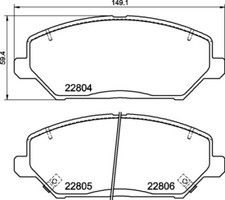 Brake Pad Set, disc brake for