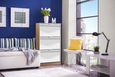 Nolarad Mirrored Shoe Rack