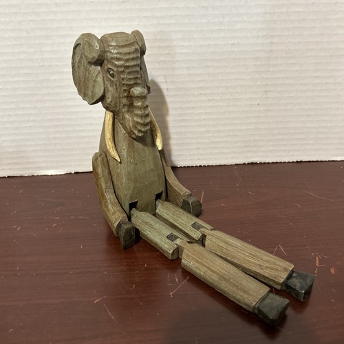 Wooden elephant articulated - elephant,