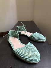 Artisan Moroccan Green Raffia