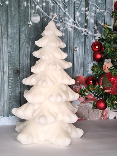 White glitter christmas - glitter,