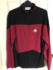 Star Trek The Next Generation Uniform With Com Badge & Rank PiP