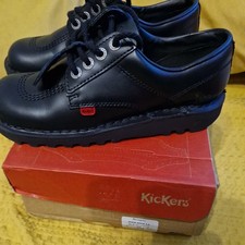 Kickers Kick Lo Black Leather