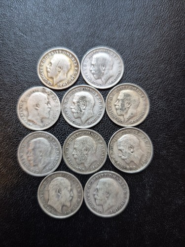 925 silver threepence - x,